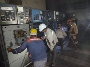 Some areas left without power after fire at substation