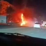 Angrenda MAN Matiz bilan to‘qnashib, yonib ketdi
