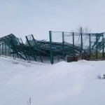 Newly built stadium under “Open Budget” collapses in less than a month