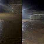 Burst pipe causes flooding in Zarafshan residential area