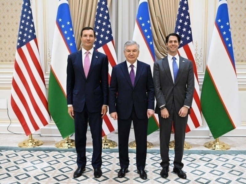Shavkat Mirziyoyev meets with U.S. representatives (video)