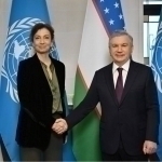 Mirziyoyev meets with UNESCO Director-General 