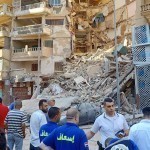 Misrda ko‘p qavatli bino qulab tushdi (video)