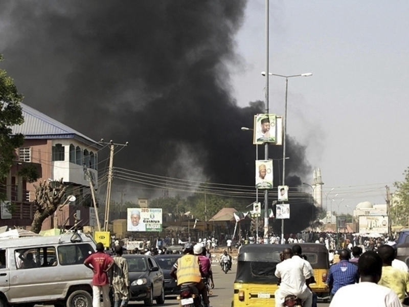 Nigeriyada masjid portlatildi. O‘nga yaqin odam halok bo‘ldi (video)
