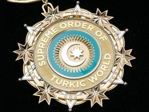 Mirziyoyev awarded Erdogan and Berdimuhamedov with the “High Order of the Turkish World”