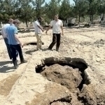 Two medieval huts were found in Samarkand cemetery