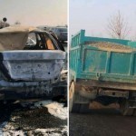 Sirdaryoda mudhish YTH: haydovchi mashinada yonib ketdi