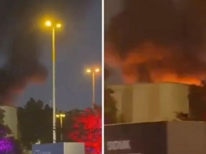 Дубайдаги АҚШ консуллиги ҳам ҳужумга учради (видео)