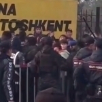 Fergana police officers assault football fans (video)