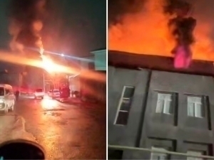 Сергелидаги 3 қаватли уйда ёнғин чиқди