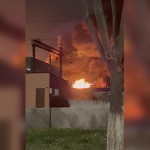 Тошкентдаги омборда ёнғин чиқди. Аланга 7 соатда ўчирилди