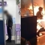 Olmaota aeroportida erkak o‘ziga o‘t qo‘ydi (video)