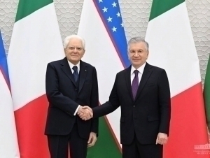 Mirziyoyev holds talks with the President of Italy