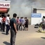 Fire breaks out near Uzbekfilm (video)