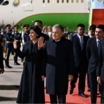 Shavkat Mirziyoyev arrives in China