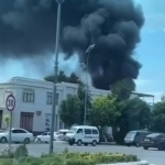 Farg‘onadagi kafega o‘t ketdi (video)