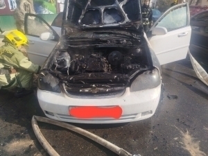 Yunusobodda Lacetti yonib ketdi