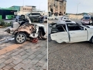 Тошкентда Lacetti иккига бўлиниб кетди (видео)