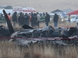 Gruziyada qulagan samolyotdagi harbiylarning jasadlari Turkiyaga yetkazildi (video)