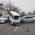 Samarqandda BMW, Damas va Cobalt to‘qnashdi