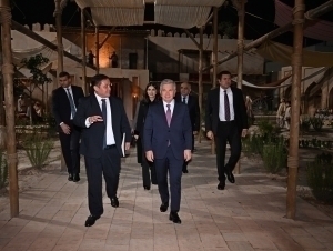 Prezident Ibn Sinoga bağişlangan filmining suratga oliş maydoniga bordi