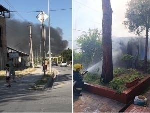 Toshkentda yana transformator yonib ketdi (video)