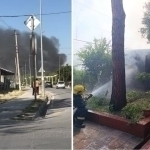Toshkentda yana transformator yonib ketdi (video)