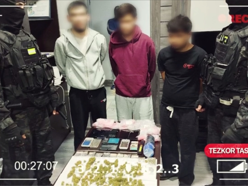 Young people involved in drug dealing caught in Tashkent (video)