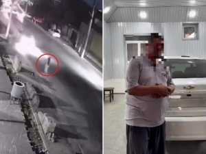 Gentra hits 15-year-old girl and flees in Samarkand (video)