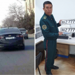 Аукционда сотилаётган “золотой” авторақам кўчадаги машинага тақилгани бўйича изоҳ берилди