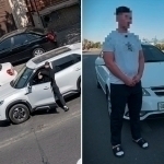Самарқандда муштумзўр BYD ҳайдовчисини дўппослади (видео)
