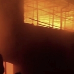 Large fire breaks out at wood warehouse in Andijan (video)