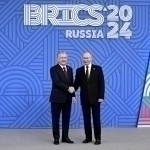 Mirziyoyev participates in the BRICS reception ceremony