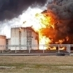 Белгороддаги нефть базасида портлаш юз берди