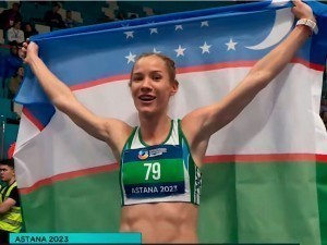 A female Uzbek athlete becomes the champion of Asia