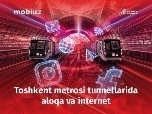 Mobiuz metro tunnellarida aloqa va internetni ishga tushirdi