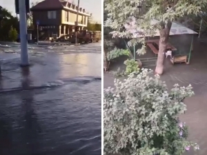 Several streets experience flooding in Tashkent
