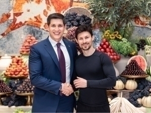 Pavel Durov meets with Otabek Umarov