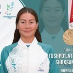Шоҳсанамхон Тошпўлатова Паралимпиада бронза медалини қўлга киритди
