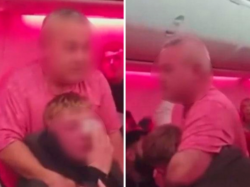 Анталиядан учган самолётда йўловчилар муштлашиб кетди (видео)