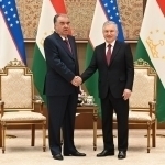 Мирзиёев Тожикистон Президенти билан учрашди