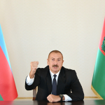 Алиев қуролли тўқнашув бўйича мурожаат билан чиқди