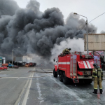 Rostov-Dondagi bozorda pirotexnika vositalari paviloni portlab ketdi (video)