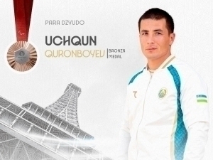 Uchkun Kuronboev won the bronze medal at the Paralympics