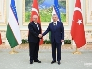 Mirziyoyev receives the Minister of National Defense of Turkey