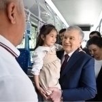 President Mirziyoyev travels by bus
