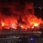 Fire breaks out at Uch Qahramon market in Tashkent (video)