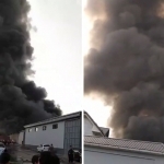 Qo‘qondagi sexda katta yong‘in chiqdi (video)