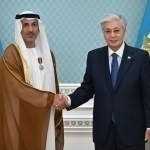 To‘qayev BAA Mudofaa vaziri bilan uchrashdi