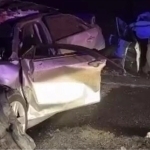 Avtomobil tuyani urib yuborishi oqibatida 4 kishi halok bo‘ldi (video)